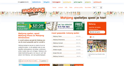 Desktop Screenshot of mahjonggame.nl